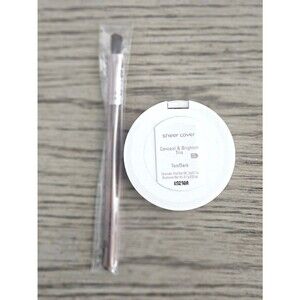 Sheer Cover Conceal & Brighten Trio Tan Dark 0.30 oz w/ Brush NEW Rare HTF